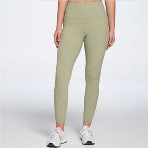 CALIA Women’s Mixed Ribbed Essentials 7/8 length Pant Smudge Sage S